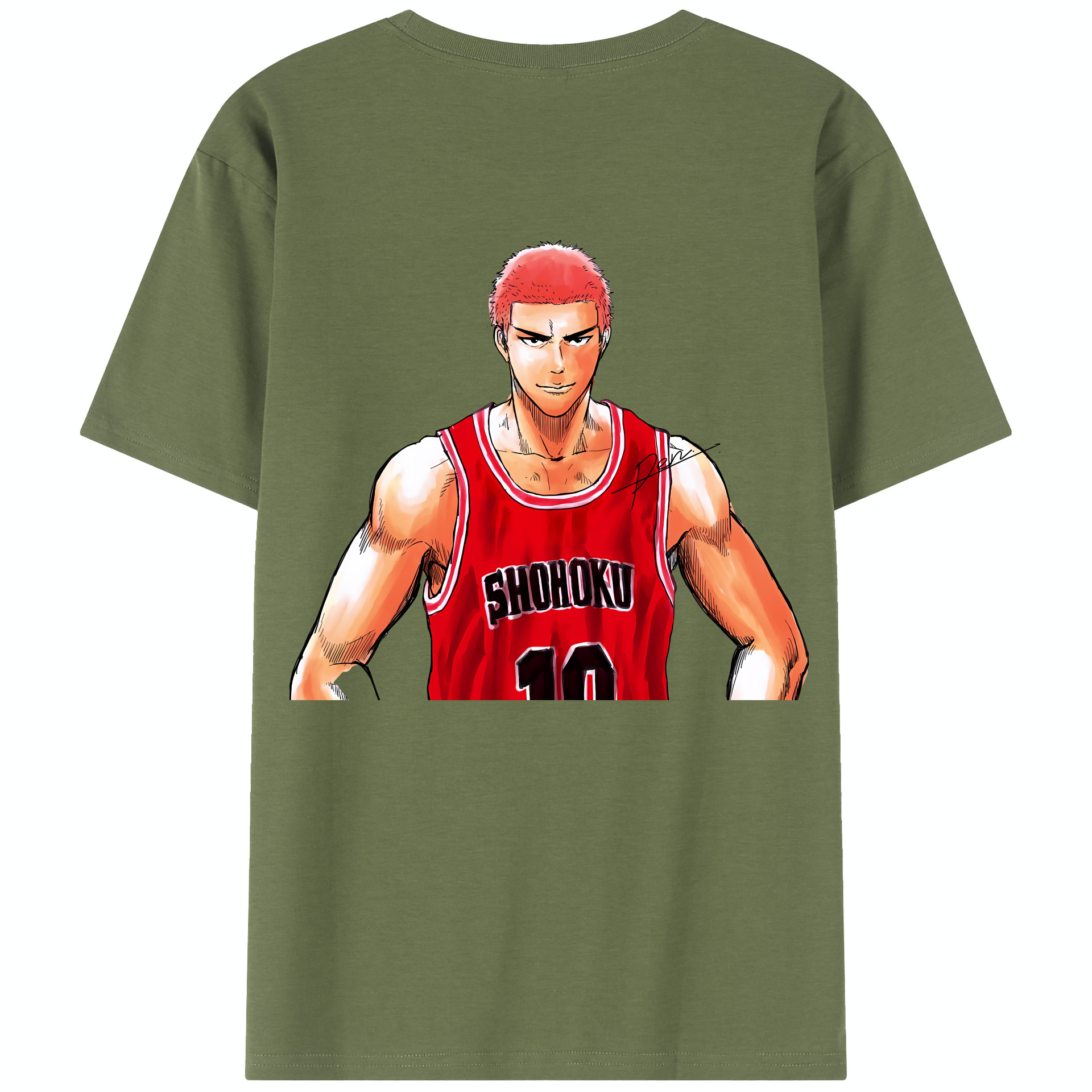 SLAM DUNK／スラムダンク 綿100％半袖Tシャツ（背面プリント）